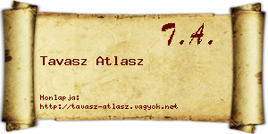 Tavasz Atlasz névjegykártya
